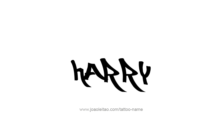 Tattoo Design  Name Harry   