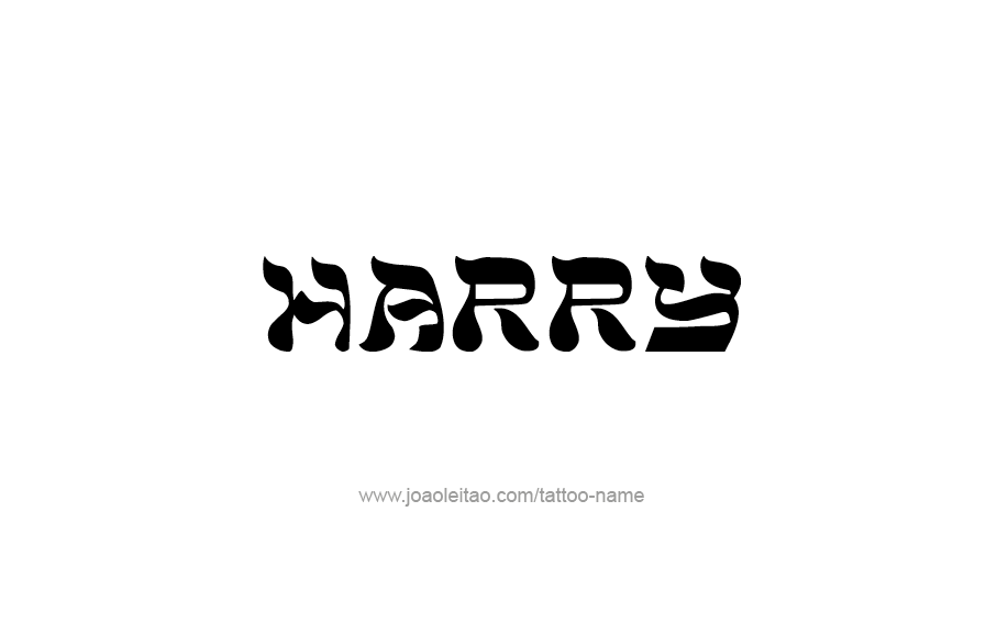 Tattoo Design  Name Harry   