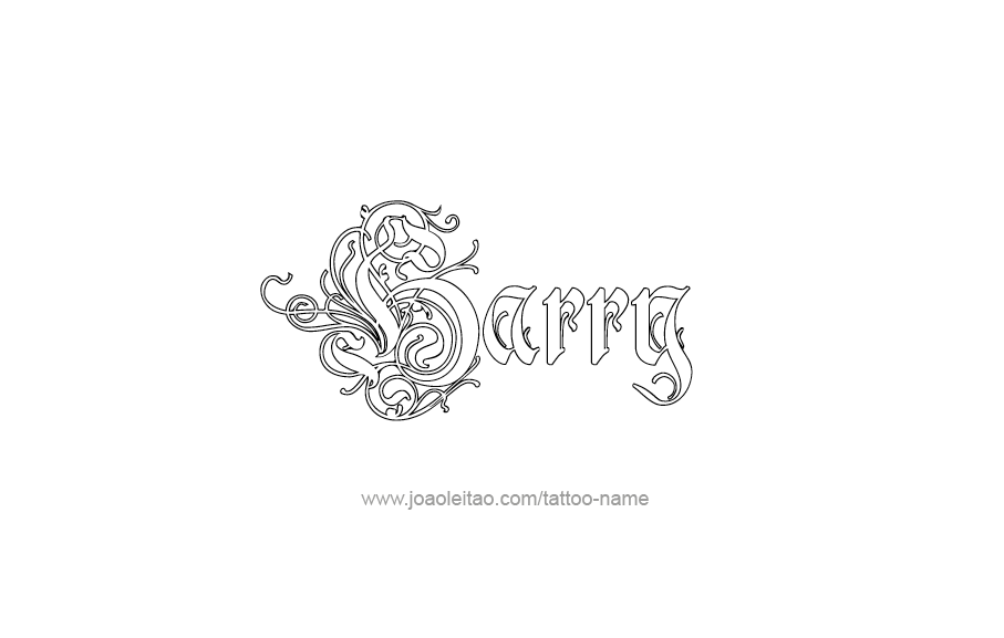 Tattoo Design  Name Harry   