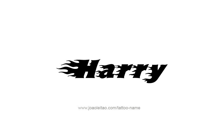 Tattoo Design  Name Harry   