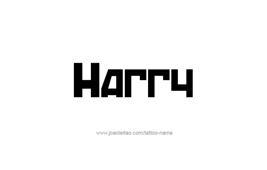 Tattoo Design  Name Harry   