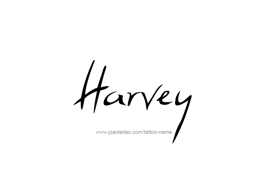 Tattoo Design  Name Harvey   