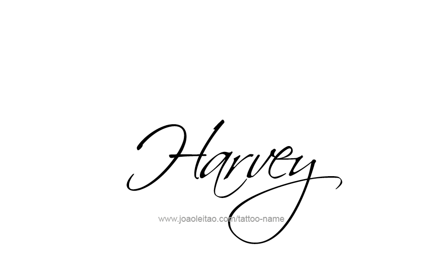 Tattoo Design  Name Harvey   