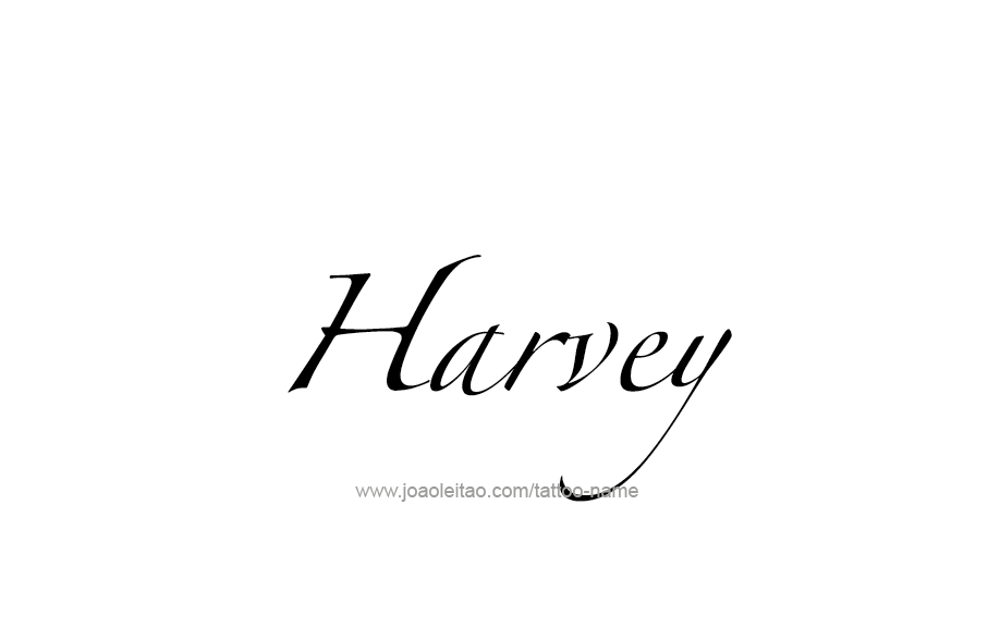 Tattoo Design  Name Harvey   