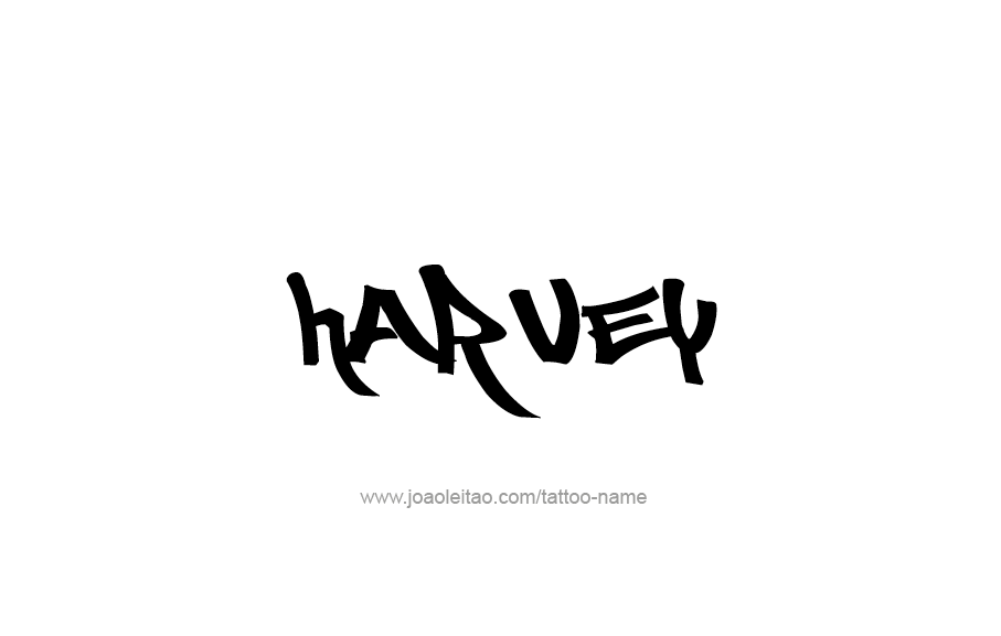 Tattoo Design  Name Harvey   