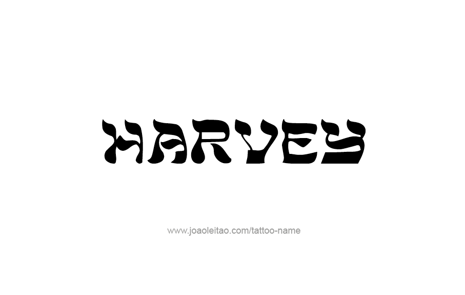 Tattoo Design  Name Harvey   