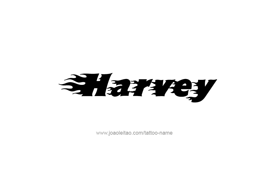 Tattoo Design  Name Harvey   