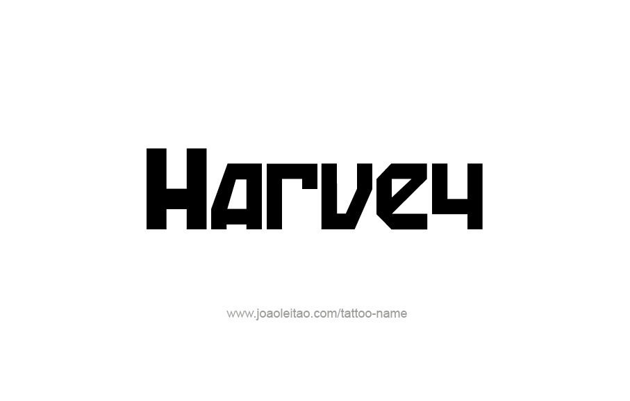 Tattoo Design  Name Harvey   