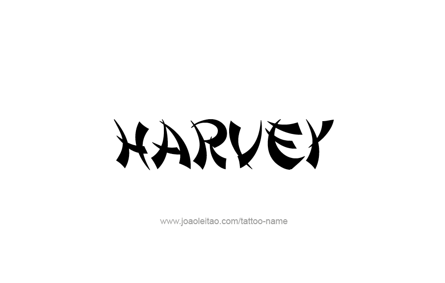 Tattoo Design  Name Harvey