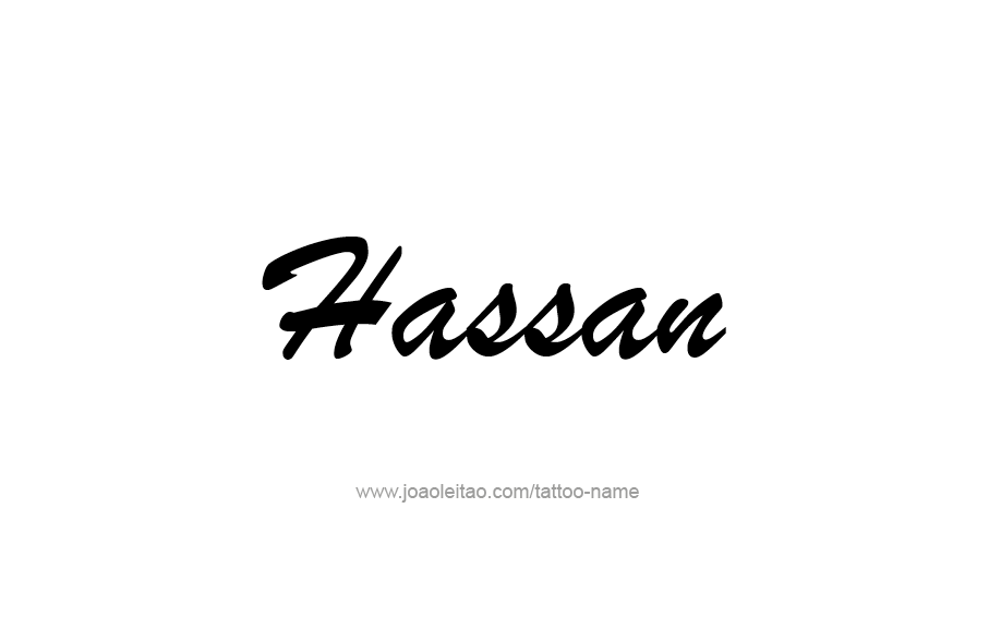 Tattoo Design  Name Hassan   