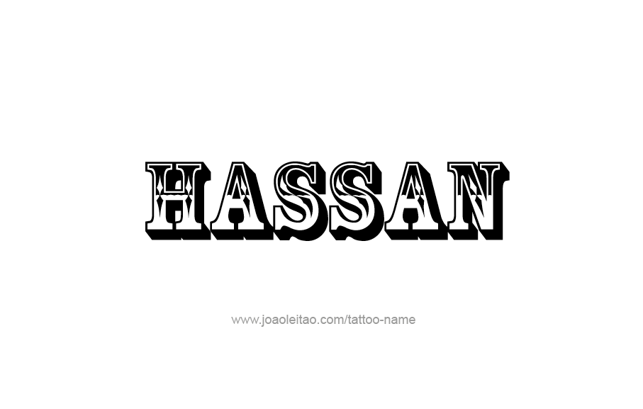 Tattoo Design  Name Hassan   