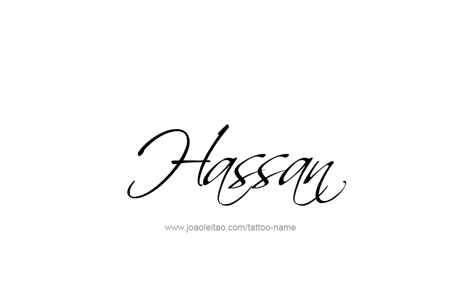 Tattoo Design  Name Hassan   