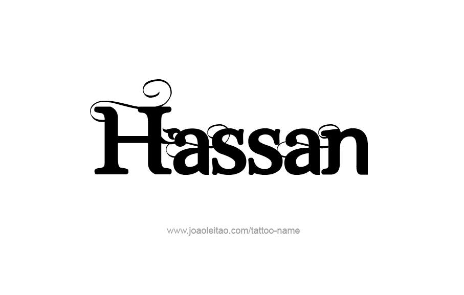 Tattoo Design  Name Hassan   