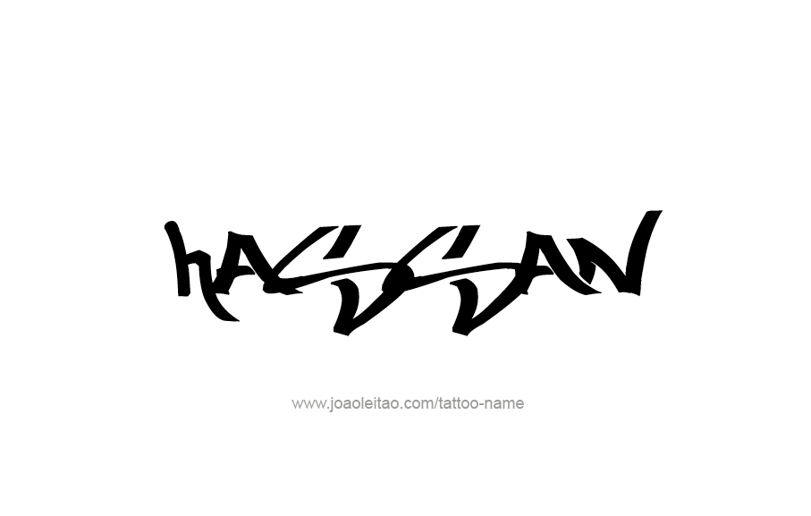 Tattoo Design  Name Hassan   