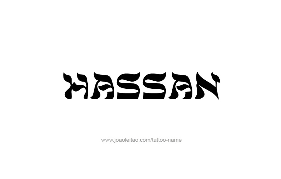 Tattoo Design  Name Hassan   