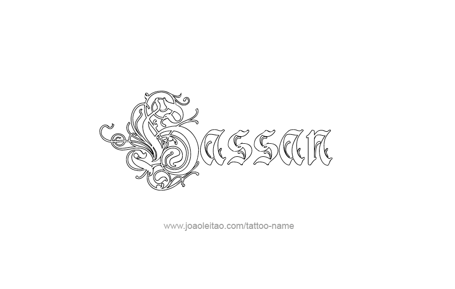 Tattoo Design  Name Hassan   