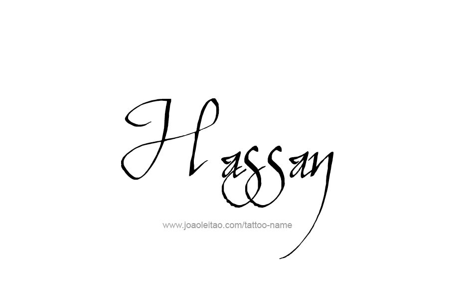 Tattoo Design  Name Hassan   