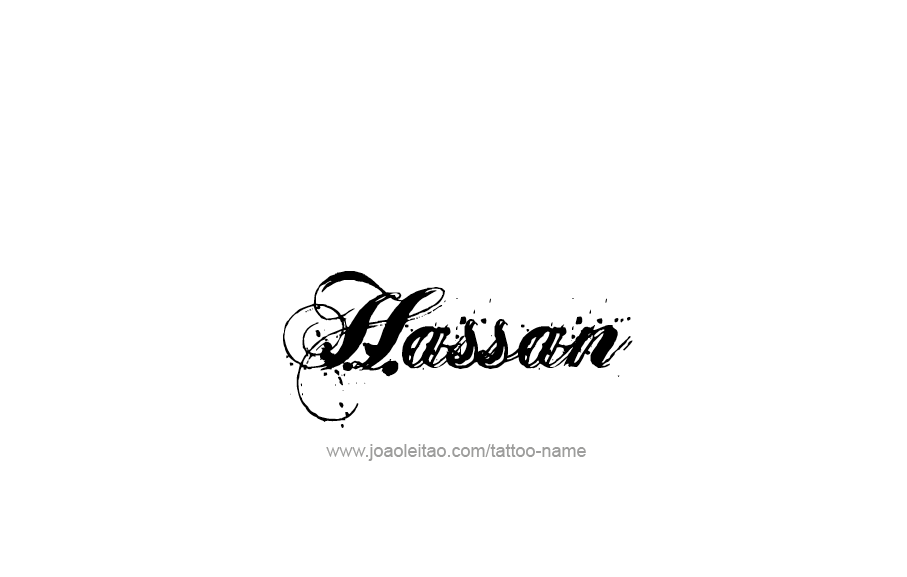 Tattoo Design  Name Hassan   