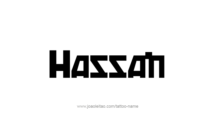 Tattoo Design  Name Hassan   