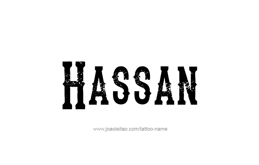 Tattoo Design  Name Hassan   