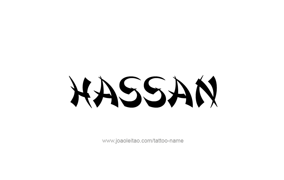 Tattoo Design  Name Hassan