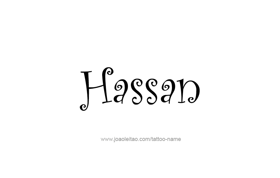 Tattoo Design  Name Hassan   