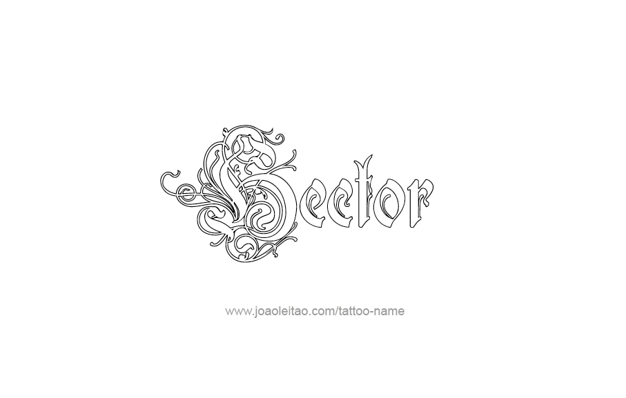 Tattoo Design  Name Hector   