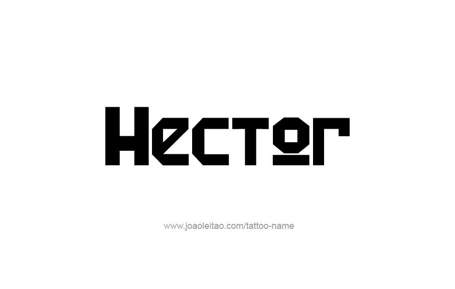 Tattoo Design  Name Hector   