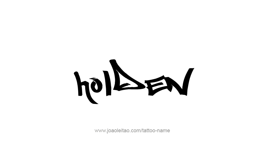 Tattoo Design  Name Holden   