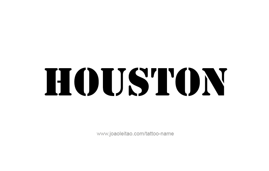 Tattoo Design  Name Houston   