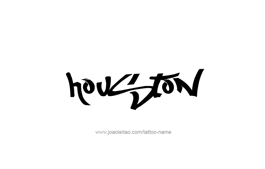 Tattoo Design  Name Houston   