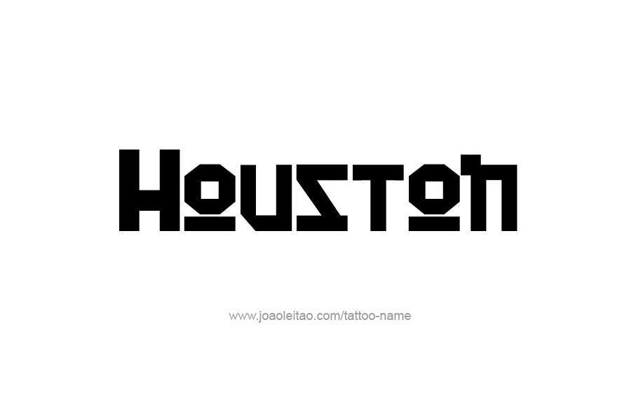 Tattoo Design  Name Houston   