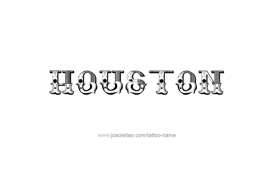 Tattoo Design  Name Houston   