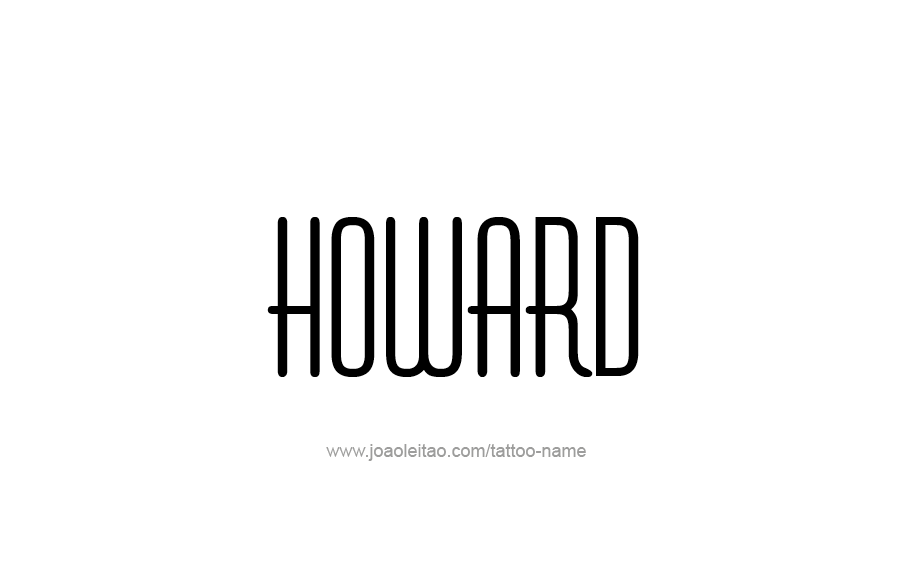 Tattoo Design  Name Howard   