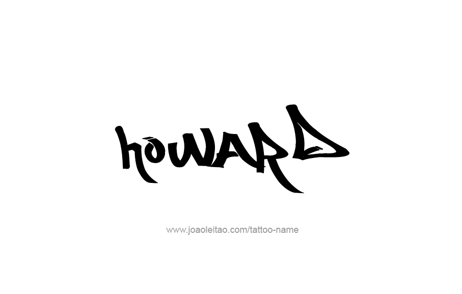 Tattoo Design  Name Howard   