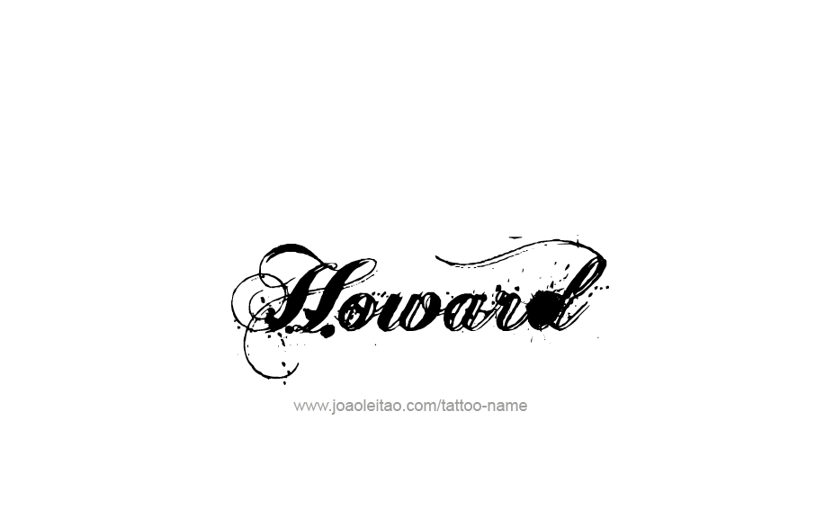 Tattoo Design  Name Howard   