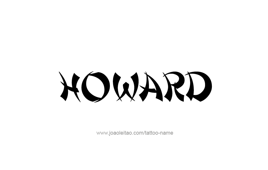 Tattoo Design  Name Howard