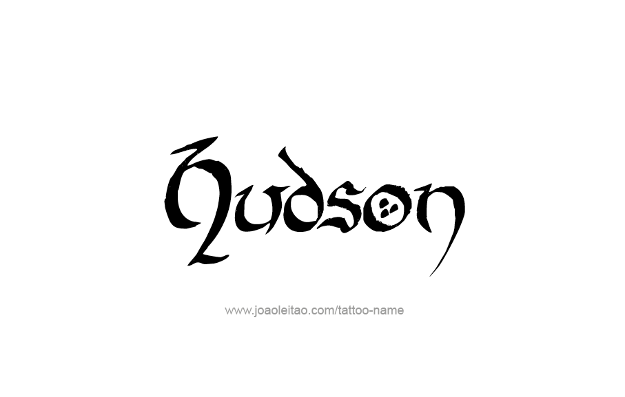 Tattoo Design  Name Hudson   