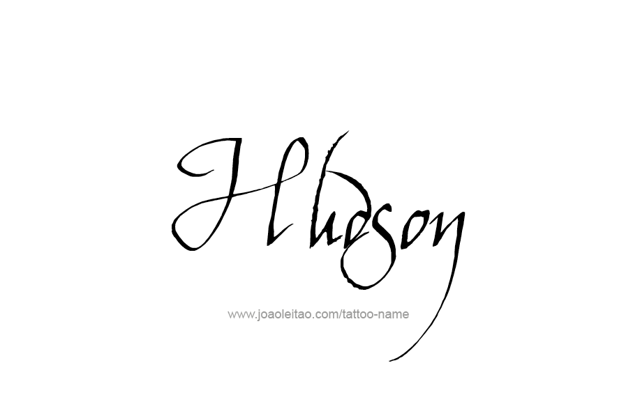 Tattoo Design  Name Hudson   