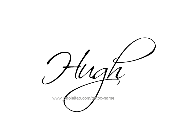 Tattoo Design  Name Hugh   