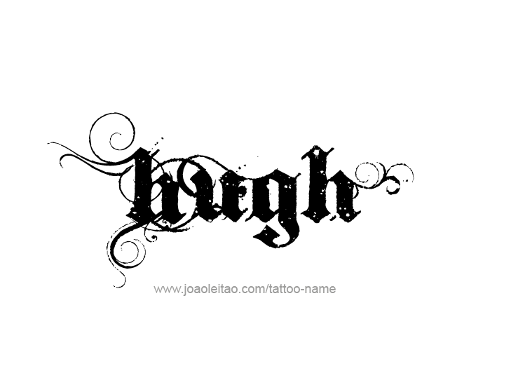 Tattoo Design  Name Hugh   