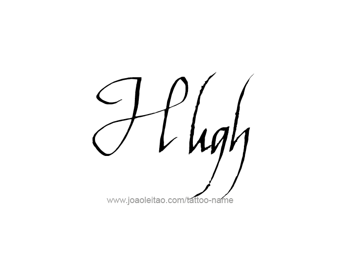 Tattoo Design  Name Hugh   