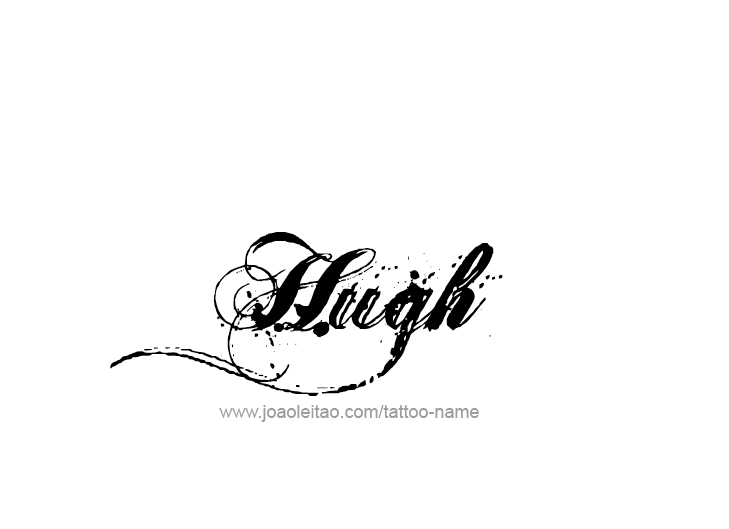 Tattoo Design  Name Hugh   