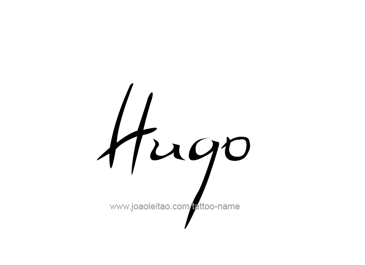 Tattoo Design  Name Hugo   