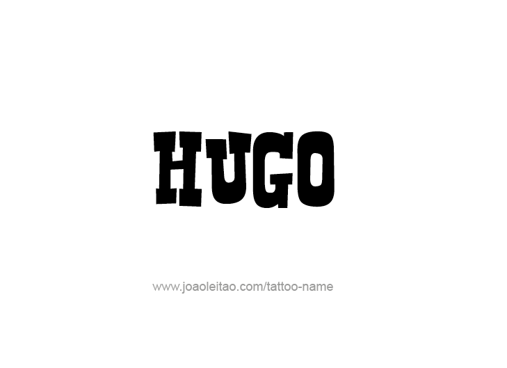 Tattoo Design  Name Hugo   