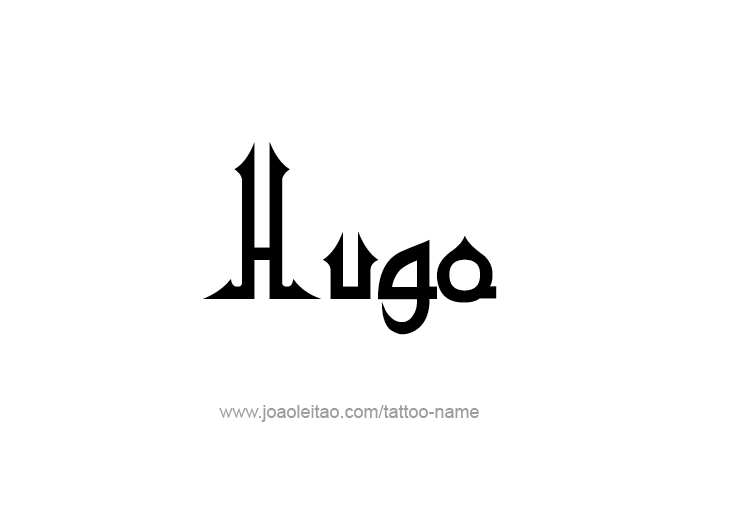 Tattoo Design  Name Hugo   