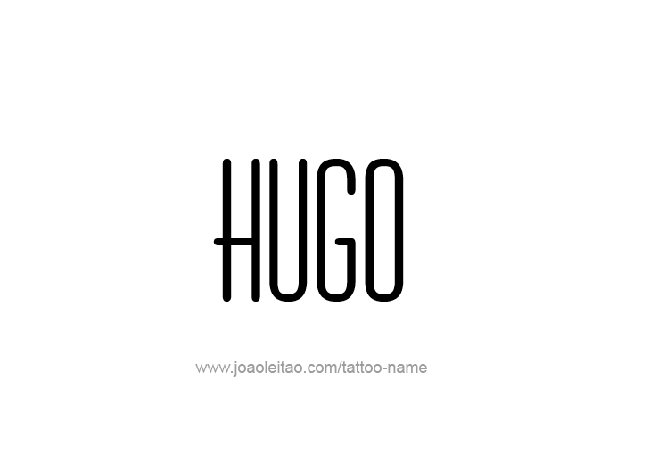 Tattoo Design  Name Hugo   