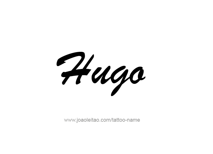 Tattoo Design  Name Hugo   