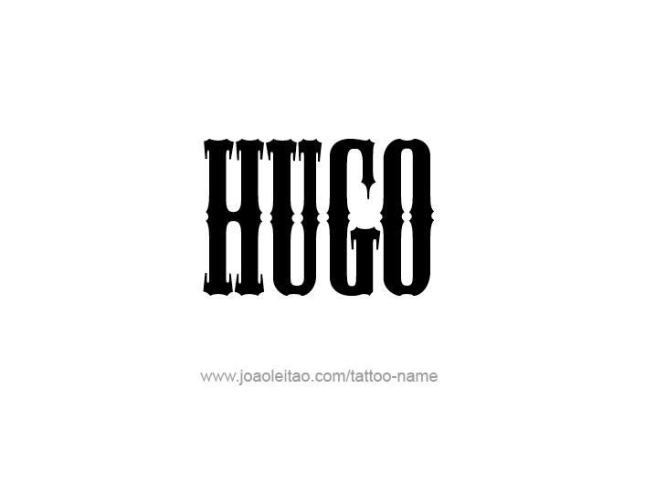 Tattoo Design  Name Hugo   