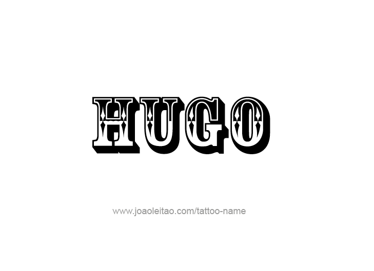 Tattoo Design  Name Hugo   